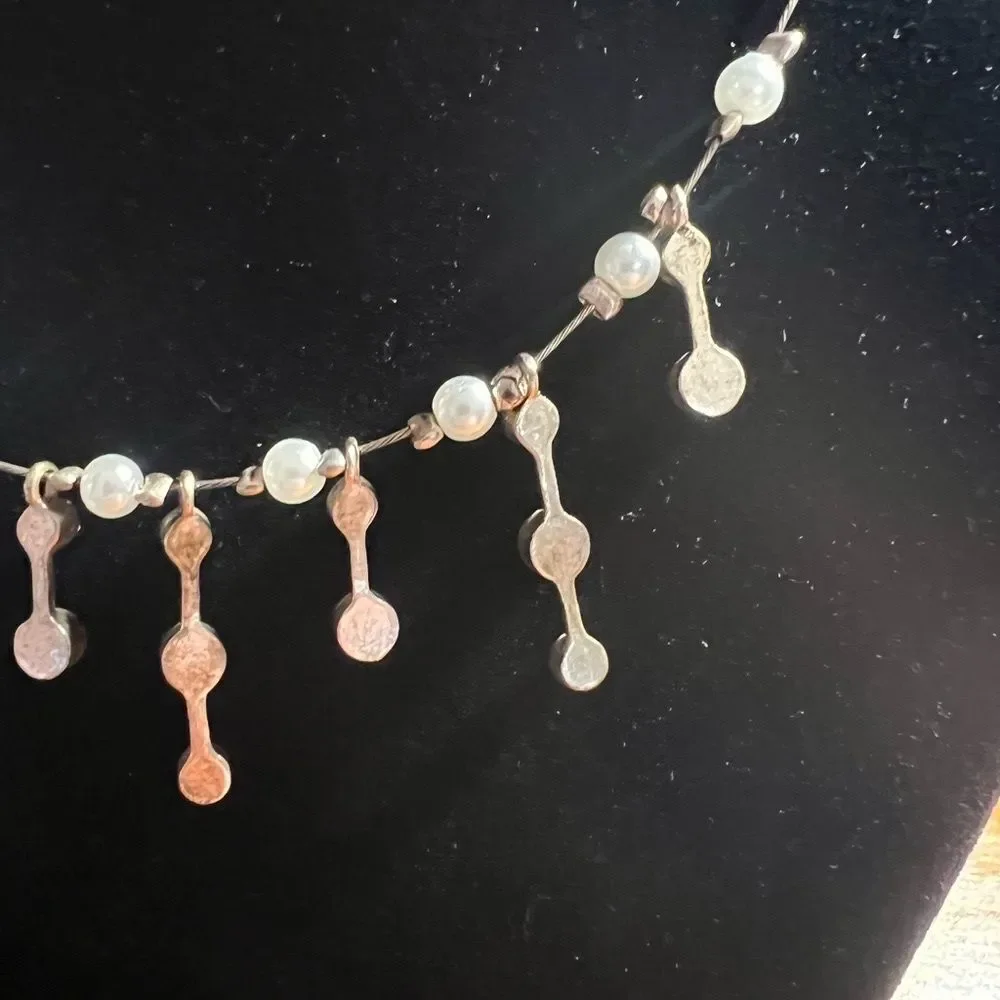 Vintage Silver Festoon Necklace - Picture 2 of 7